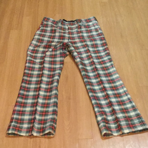 plaid pants mens vintage